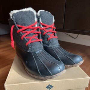Sperry x J.Crew Wool/Sheepskin Saltwater Duck Boot